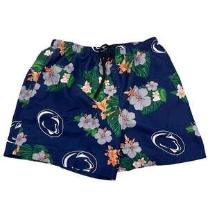 Foco Penn State Nittany Lions Men's 2XL Hawaiian Floral Swim Trunk Shorts